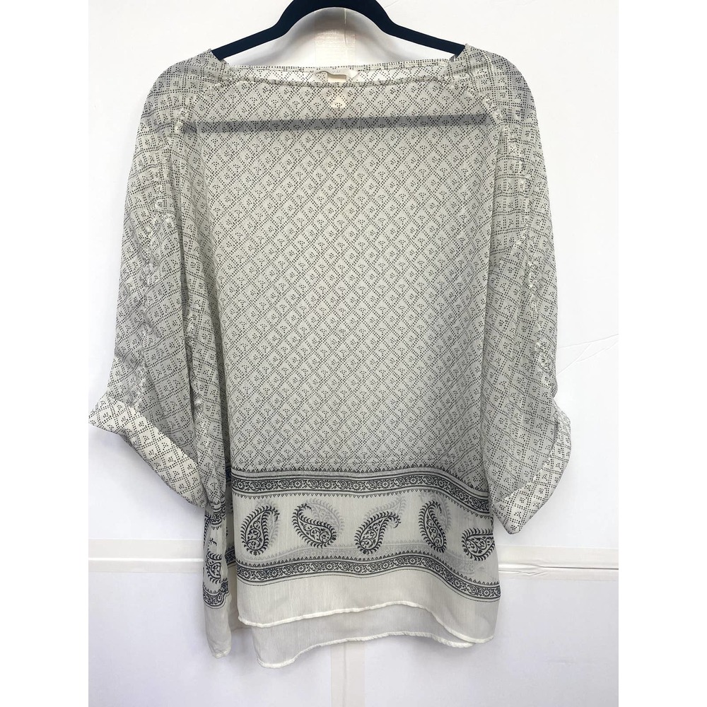 HM Black/white sheer tunic